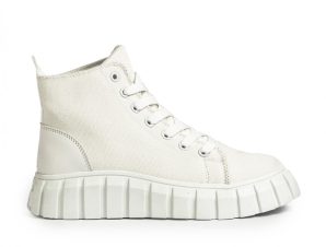 Γυναικεία λευκά ψηλά sneakers Mellisa MS3018